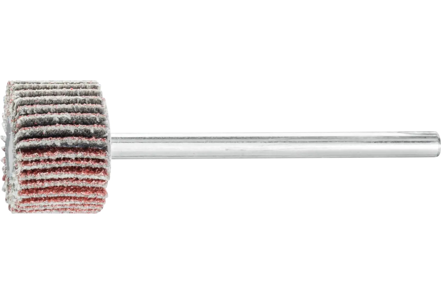 Picture of Pferd Mounted Flap Wheel, 5/8" X 3/8, 80 Grit, 1/8" Shank, Aluminum Oxide